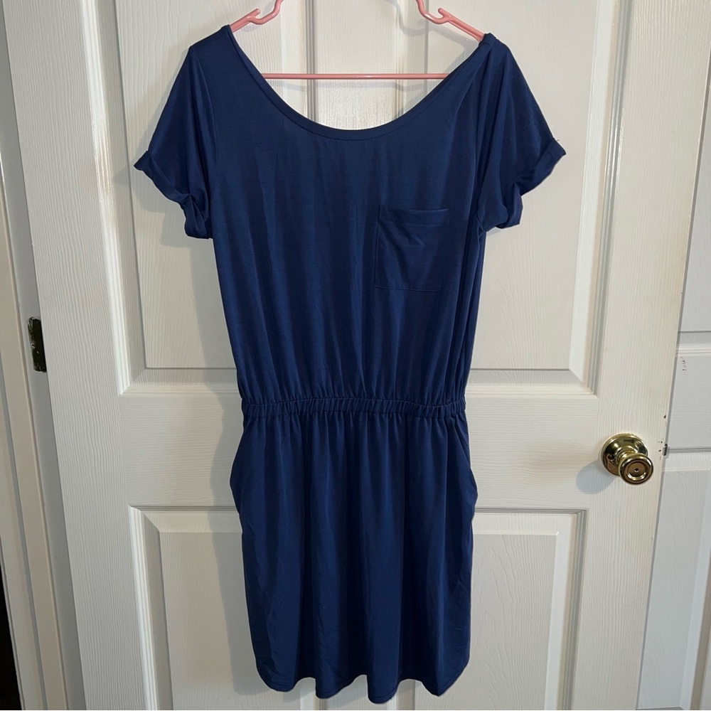 RACHEL Rachel Roy | Scoop Neck T-Shirt Dress